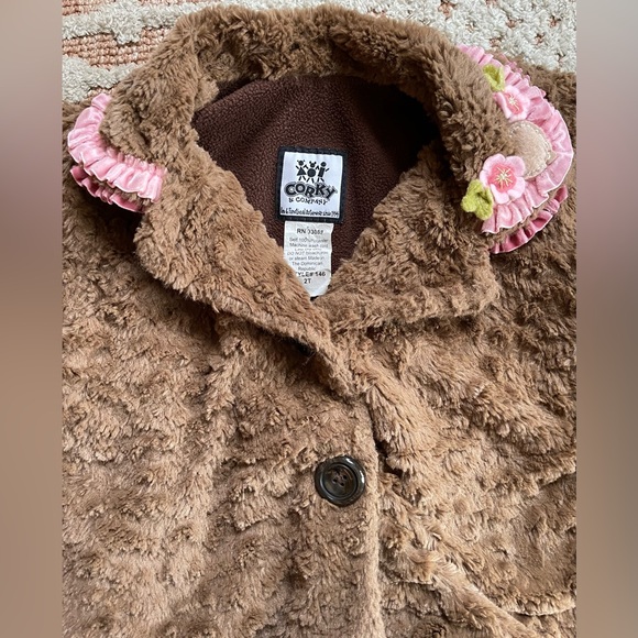 Corky Teddy Coat - 2T - Picture 3 of 3
